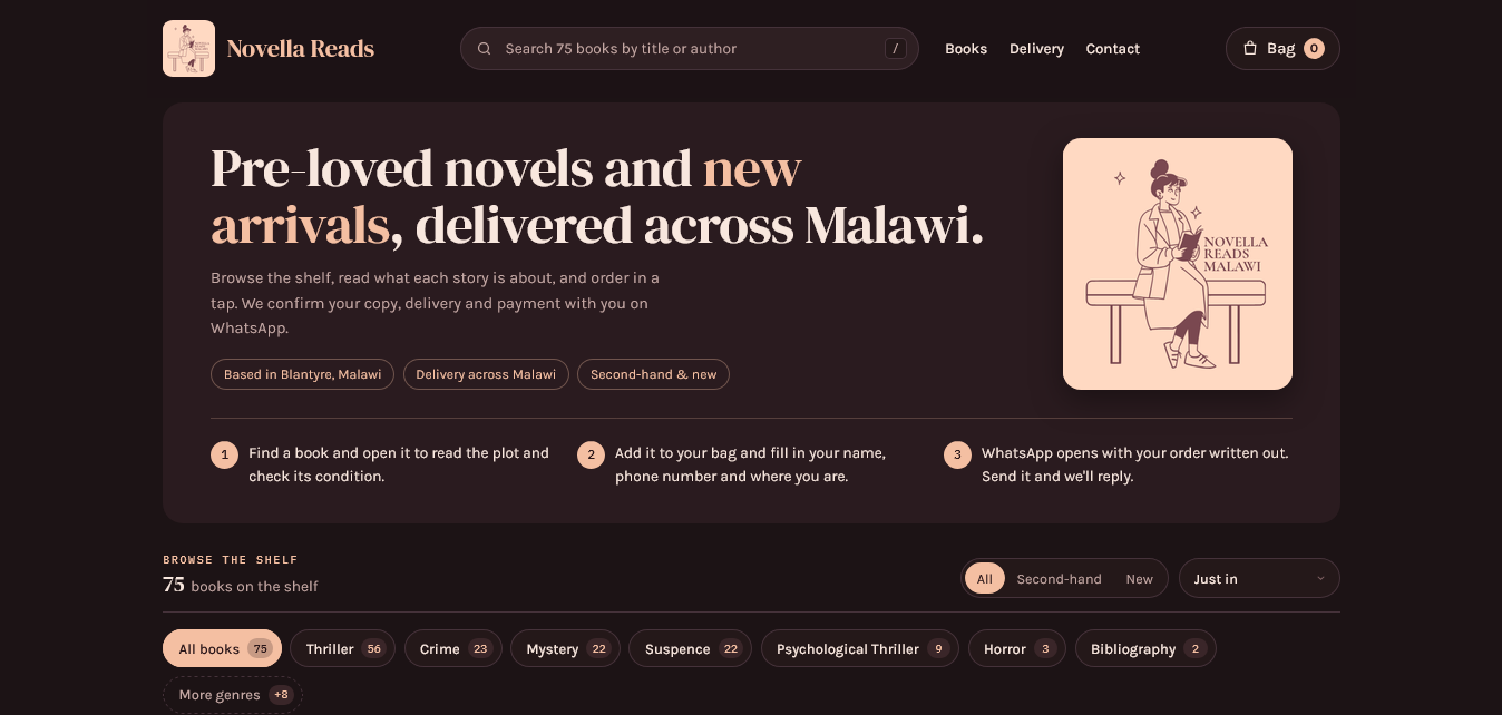Novella Reads — Online Bookstore